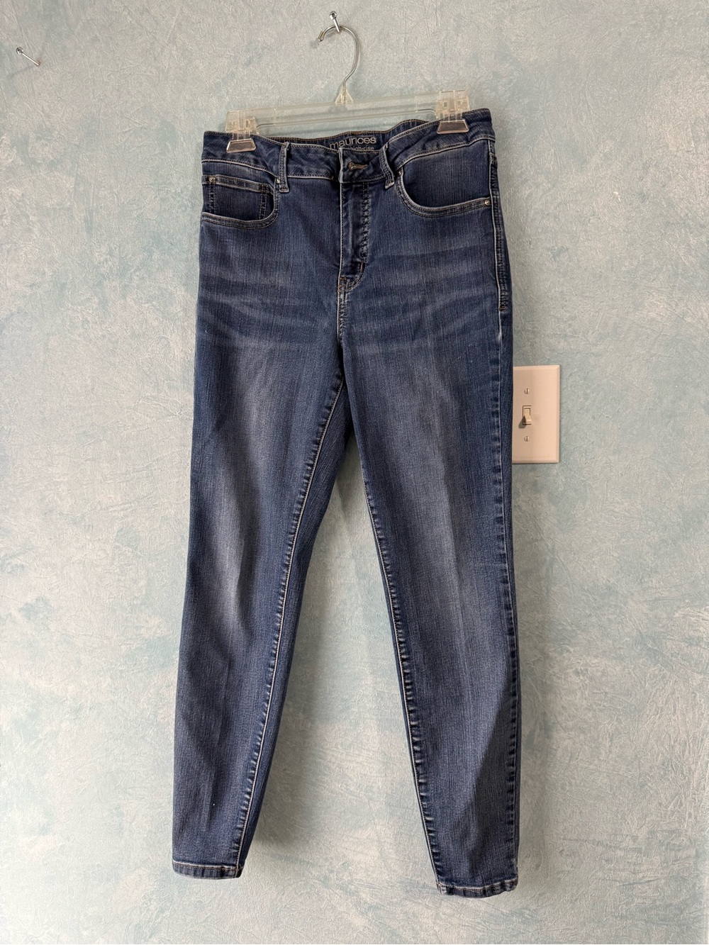 Maurices Dark Blue High-Rise Skinny Stretch Jeans